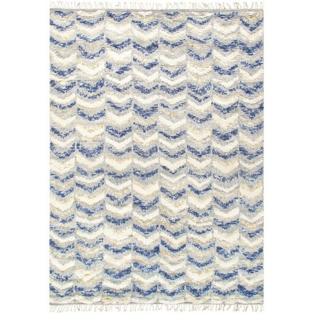 Pasargad Home PM-196 8x10 Casablanca Moroccan Hand-Knotted Wool Rectangle Area Rug - 7 ft. 9 in. x 9 ft. 9 in.