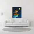 thumbnail image 2 of 16" x 20" Night Rider by Chris Miles - Wall Art Print on Canvas Fabric Blue, 2 of 3