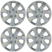 4 pc HubCaps ABS Silver 16" Inch Rim Wheel Universal Cover Hub Caps Covers Cap