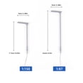 thumbnail image 4 of stanreset 1:150/1:87 Lamp Steel Tube LED Model Layout Street Light Mini Crafts Decoative Single Head Night-light Building Lighting 1:87/Warm white 1:150/White light, 4 of 6