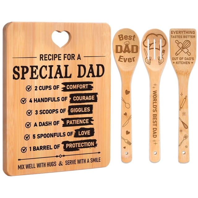 Tabla de cortar Apjielop, receta de bambú para un papá especial