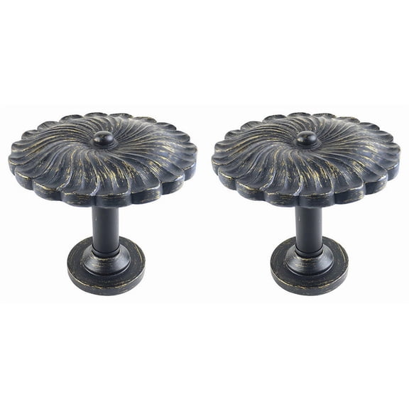 Urbanest Medallion Curtain Holdback – Elegant Drapery Tieback, Farmhouse Drapery Hardware for Stylish Window Treatments, 2 Pieces, Burnt Gold