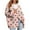 Pink, variant on Women's Fashion Long Sleeve Christmas Print V-Neck Button Loose Cardigan Top, Knit Sweater for Casual Outfits and Comfort,Pink,M