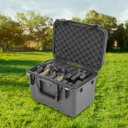 SKB Multi Hand Gun Case, 5 Gun Capacity, Custom Foam Interior, Waterproof, Black