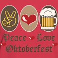 thumbnail image 3 of CafePress - Peace Love Oktoberfest Women's Dark T Shirt - Women's Traditional Fit Dark T-Shirt, 3 of 4
