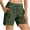 Army Green, variant on Women's 7" Athletic Running Long Shorts Workout Hiking Shorts Quick Dry High Waisted Active Zipper Pocket, 2026 Summer Trendy