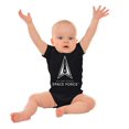 thumbnail image 3 of Military Classic US Space Force Logo Romper Boys or Girls Infant Baby Brisco Brands 12M, 3 of 7