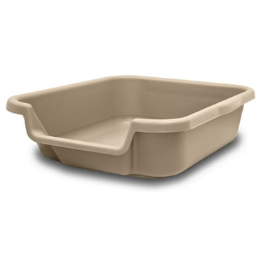Kitty Go Here Senior Cat Litter Box Sand Color, Small Size