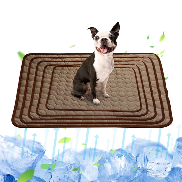 Fiudx Tapete de Hielo de Verano para Mascotas, Tecnología de Seda Refrescante, Diseño Antiestrés, Comodidad Refrescante para Mascotas, Ideal para Climas Cálidos, Uso Versátil para Perros y Gatos, 1 A