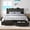 Dark Grey, variant on Einhomn Twin Bed Frame with 4 Storage Drawers, Platform Bed Frame with Storage Upholstered Headboard & Charging Station, Black