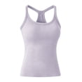 thumbnail image 6 of Women's Tops Tees Blouses V Neck Sleeveless Loose Workout Summer Crop Camisole Tank Tops With Built In Bras for Women, 6 of 8