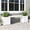 White, variant on HDPE 2-in-1 Outdoor Bench with Flower Boxes, Open-Bottom Planter, Garden Patio Seating, 71 in W, Brown