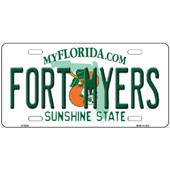 Fort Myers Florida Novelty Metal License Plate by Smart Blonde LP-8224