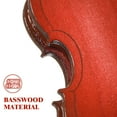 thumbnail image 2 of MasteelfCA 1 Set Wood Small Violin Model Adornment Realistic Violin Studio Photo Prop, 2 of 7