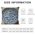thumbnail image 5 of COMIO Blue and White Porcelain Cushion Covers Square Decorative Pillow Covers Throw Pillow Covers Cushion Covers(Blue and White Porcelain), 5 of 5