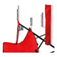 thumbnail image 3 of Silla Bloosom  Para Acampar Plegable Camping Playa Y Pesca Portatil Rojo, 3 of 4