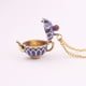 thumbnail image 5 of Joyas europeas y americanas Pendientes de taza de té esmaltados Collar largo Cadena de suéter Joyas, 5 of 6