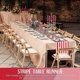 thumbnail image 4 of 6 Pieces Striped Table Runner Wedding Polyester Table Decor Red White Striped Design Tablecloth Dec, 4 of 5