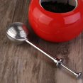 thumbnail image 2 of Taza de colador de infusor de té Vaina de acero para agua Bola de acero inoxidable con colador de infusor de té estilo empuje de acero inoxidable en forma de bola (plata). Afortunado Sencillez, 2 of 5