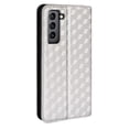 thumbnail image 2 of Flip Wallet Case for Samsung Galaxy S21, Plating PU Leather with RFID Blocking Credit Card & Cash Slot Kickstand Magnetic Closure Full Protective Phone Cover Women Men, Silver, 2 of 10
