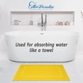 thumbnail image 6 of Cotton Paradise 100% Cotton Bath Mats for Bathroom Floor Set of 2 Pack, 20x34 Soft Absorbent Washable Quick Dry Tub Bathmat, Yellow, 6 of 7