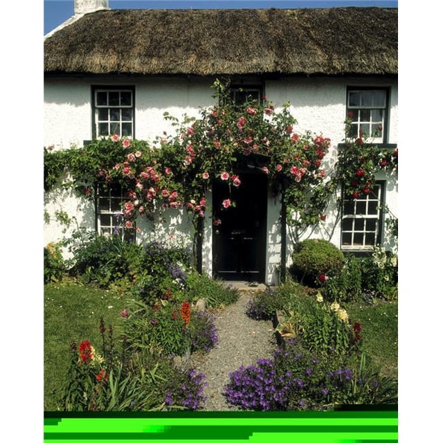 Thatched Cottage Carlingford Co Louth Ireland Poster Print by The Irish Image Collection, 24 x 30 - Large