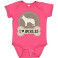 thumbnail image 3 of Inktastic Husky Dog I Love Huskies Boys or Girls Baby Bodysuit, 3 of 5