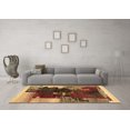 thumbnail image 3 of Ahgly Company Indoor Round Abstract Brown Contemporary Area Rugs, 7' Round, 3 of 4