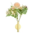 thumbnail image 4 of Uxcell Wall Flower Vase Tube Metal Floral Tubes Wall-Mounted Flower Tube Gold Tone 2 Pack, 4 of 5