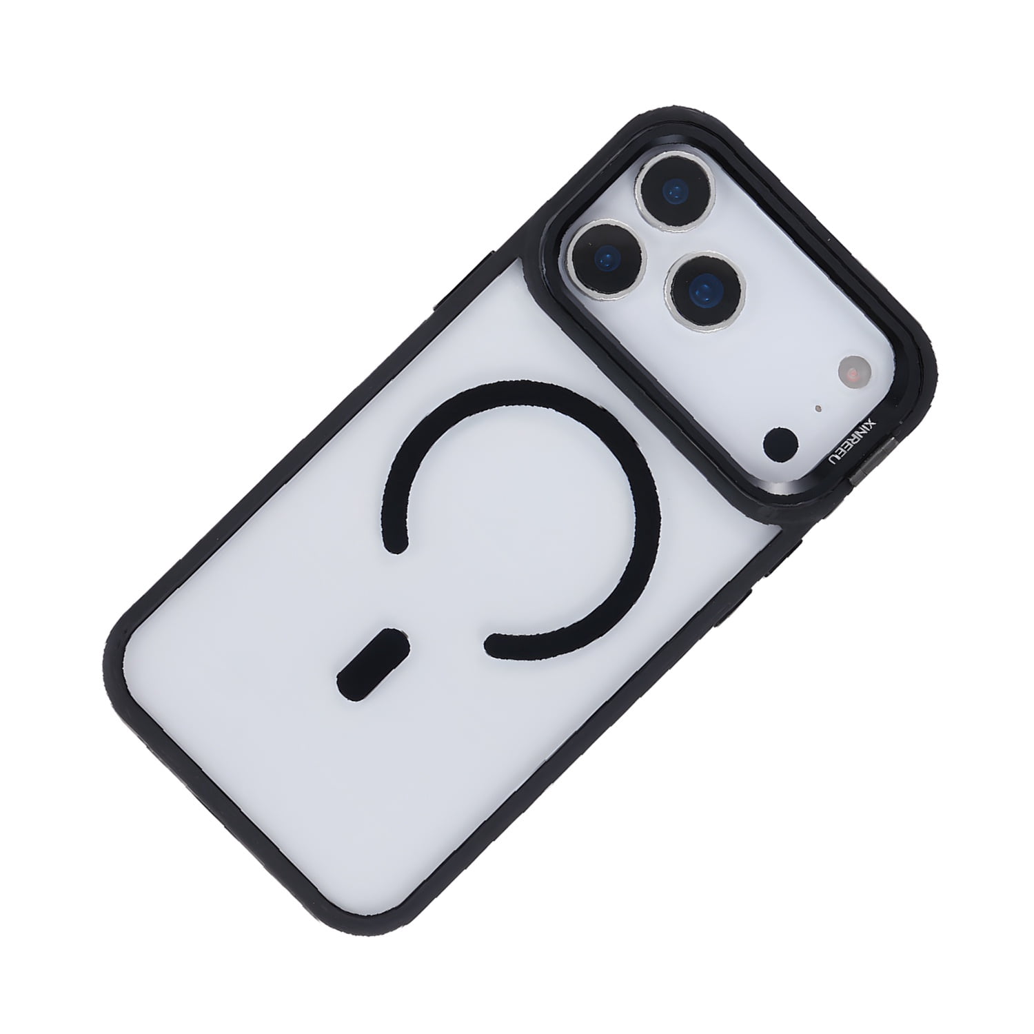 Clear Camera Stand MagSafe Case for iPhone 17 Pro - Black