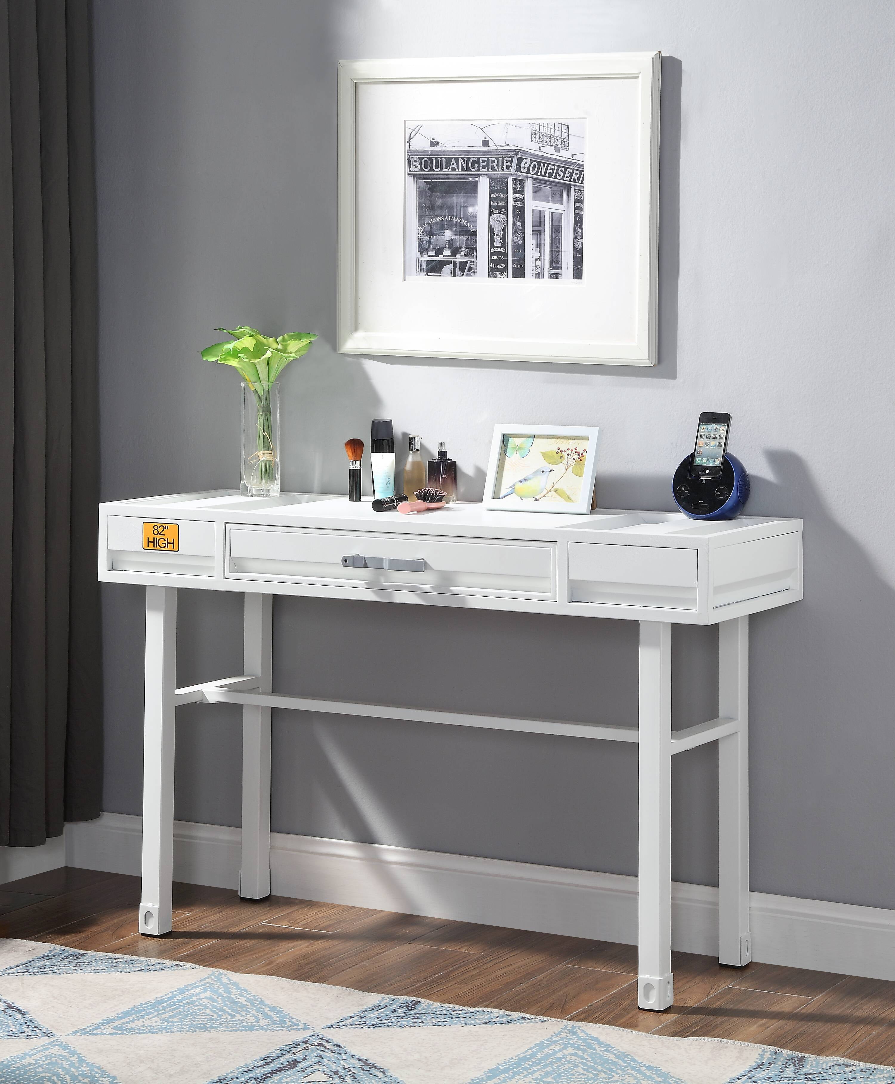 ACME Cargo Container Style Metal Vanity Desk, Multiple Colors Walmart