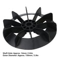 thumbnail image 1 of Blade Air Compressor Fan Ball Type D Type Hole Direct-On-Line Motor 14Mm Shaft 150Mm Outer Diameter High Quality, 1 of 6