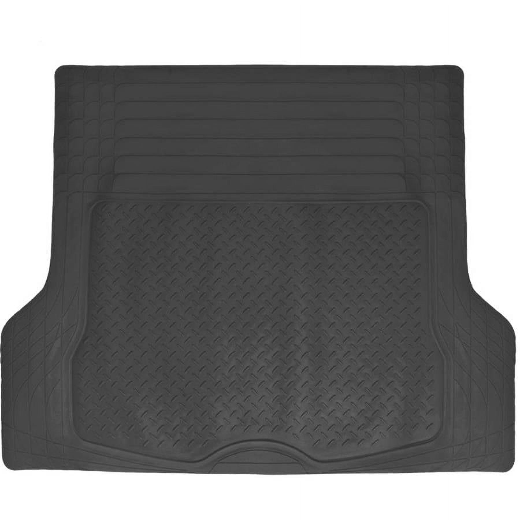 BDK Car SUV and Van Floor Rubber Mats with Cargo Trunk Mat, Heavy Duty All Weather Protection, 3 Colors