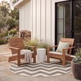 thumbnail image 4 of Safavieh Courtyard Bailey Chevron Indoor/Outdoor Area Rug, Gray/Beige, 7'10" x 7'10" Round, 4 of 10