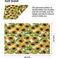 thumbnail image 2 of Beautiful Sunflowers Placemats Set of 6 Fabric Placemats 12x18 Inch Square Placemat for Kitchen Table Heat Resistant, Easy to Clean Table Placemats, 2 of 5