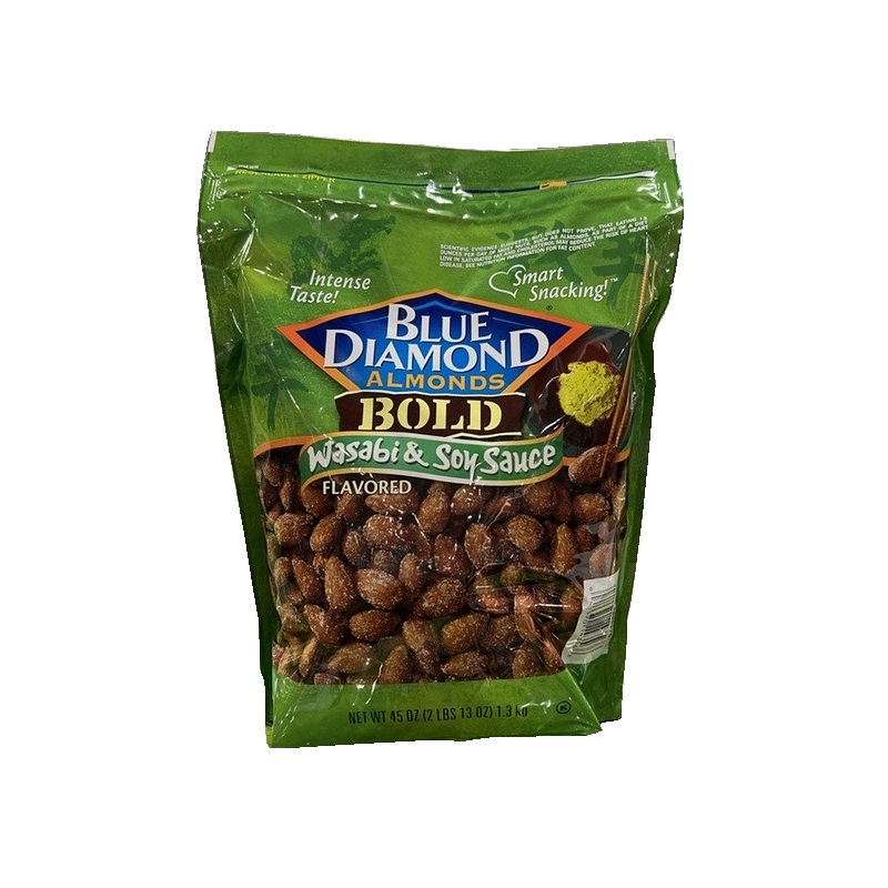 Blue Diamond Almonds, BOLD Wasabi & Soy Sauce, 45 Ounce Bag