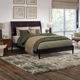 thumbnail image 1 of Valencia Full Solid Wood Low Profile Sleigh Platform Bed in Espresso, 1 of 13