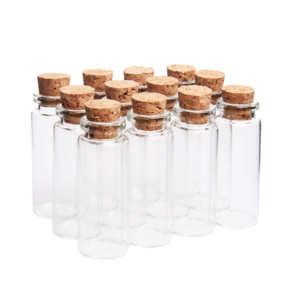 Mini Glass Bottles Cork Stopper Small Empty Glass Bottle With Cork  Decorative Wish Glass Jars Wedding Holiday Containers Craft