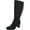 Black, variant on GIANI BERNINI Womens Black Slip Resistant Comfort Adonnys Round Toe Block Heel Zip-Up Leather Dress Boots 10 M
