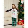 thumbnail image 5 of WIBACKER Kids Christmas Santa Naughty Pajamas Long Sleeve Holiday Pjs Set Toddler Boys Girls Xmas Jammies 2-14 Years, 5 of 8