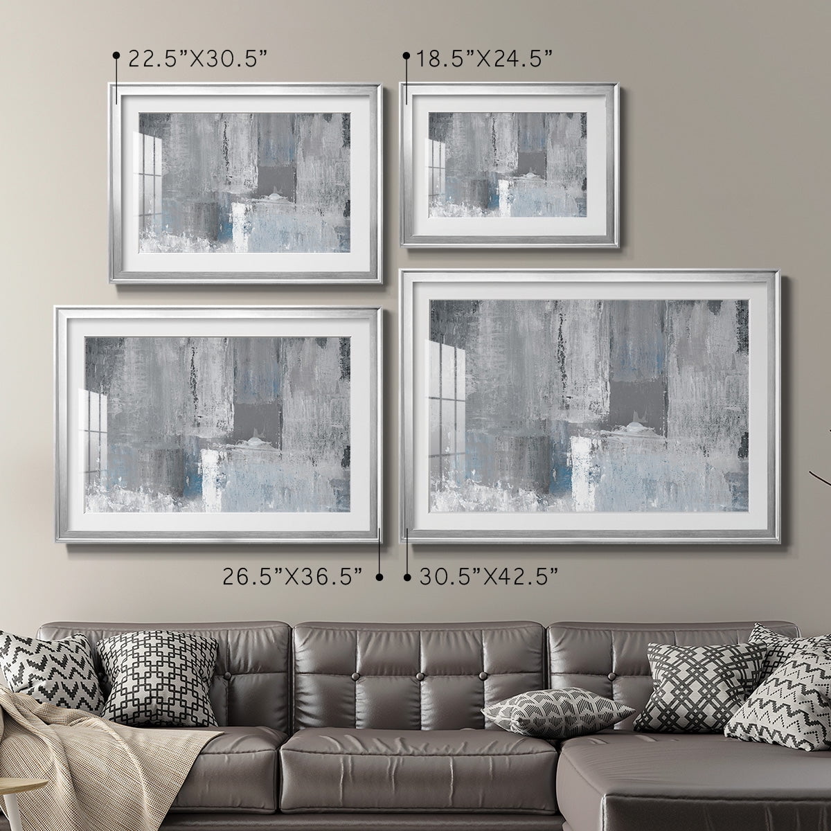 Tranquil Blues Premium Framed Print - Ready to Hang