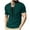 Green, variant on Mens Short Sleeve Pirate Henley Shirts Waffle Knit Lace Up V Neck Shirts Vintage Hippie Beach Summer Tops