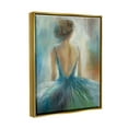 thumbnail image 2 of Stupell Industries Ballet Girl Blue Orange Figure Painting Metallic Gold Framed Floating Canvas Wall Art, 24x30, by Third and Wall, 2 of 5