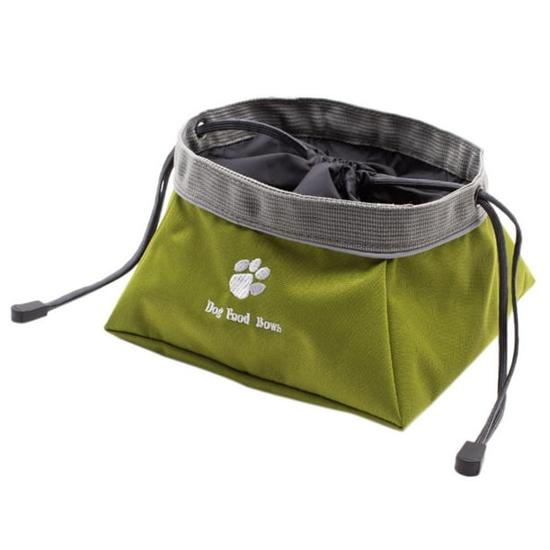 Mascota plegable portátil viaje comida plato agua cuenco impermeable Tazón de comida Yuyangstore Cuenco plegable para mascotas