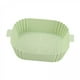 thumbnail image 1 of 3 Cestas Rectangulares Para Freidora De Aire, Inserto Antiadherente Para Olla De Freidora Para Hornos, Vaporizadores, Verde, 1 of 8