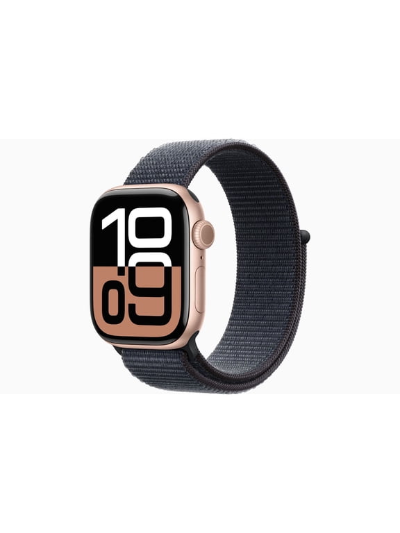 Pre-Owned Apple Watch Series 10 GPS + Cellular 42mm Aluminum Case with Pride Edition Sport Loop - Rose Gold