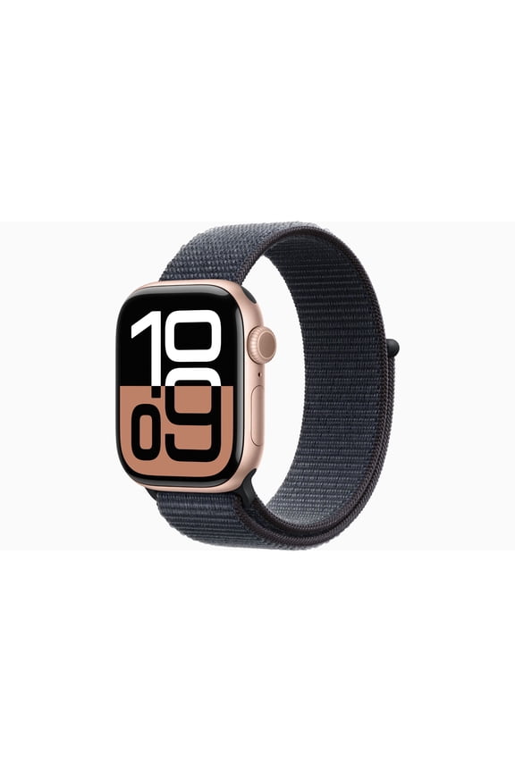 Restored Apple, Watch Series 10 Aluminum, 46mm (GPS + Cellular), Apple OS, Rose Gold, 1 Each