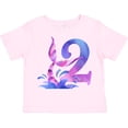 thumbnail image 3 of Inktastic 2nd Birthday Mermaid Tail Boys or Girls Toddler T-Shirt, 3 of 5