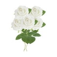thumbnail image 1 of 5 centros de mesa de flores artificiales para San Valentín, decoración para el hogar. Blanco, 1 of 9