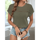 thumbnail image 5 of Top Tipo Túnica Holgado de Punto con Escote Redondo y Aberturas para Mujer, Verde , Talla XXL, 5 of 10
